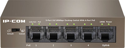 Φωτογραφία προϊόντος: IP-COM F1105P-4 Unmanaged L2 PoE+ Switch με 5 Θύρες Ethernet