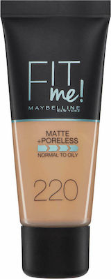 Φωτογραφία προϊόντος: Maybelline Fit Me Matte + Poreless Foundation 220 Natural Beige 30ml