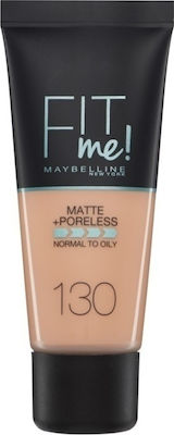 Φωτογραφία προϊόντος: Maybelline Fit Me Matte + Poreless Foundation 130 Buff Beige 30ml