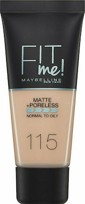 Φωτογραφία προϊόντος: Maybelline Fit Me Matte + Poreless Foundation 115 Ivory 30ml