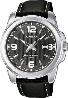 Φωτογραφία προϊόντος: Casio Ρολόι MTP-1314L-8AV με Δερμάτινο Λουράκι σε Μαύρο χρώμα