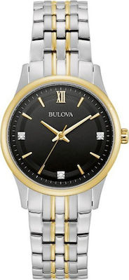 Φωτογραφία προϊόντος: Bulova Diamond Ρολόι με Μεταλλικό Μπρασελέ σε Ασημί χρώμα