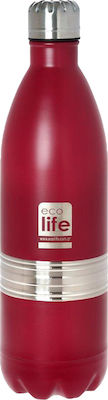 Φωτογραφία προϊόντος: Ecolife Thermos Bottle σε Κόκκινο χρώμα 1lt