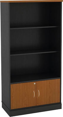 Φωτογραφία προϊόντος: Βιβλιοθήκη Dark Grey - Cherry 80x40x172cm