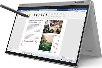 Φωτογραφία προϊόντος: Lenovo IdeaPad Flex 5 14ARE05 (Ryzen 5-4500U/8GB/256GB/FHD/W10 S) GR Keyboard Platinum Grey