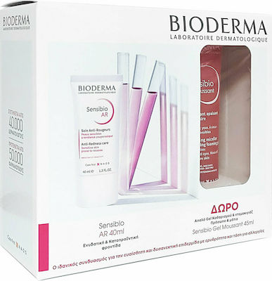Φωτογραφία προϊόντος: Bioderma Sensibio AR Kαταπραϋντική Κρέμα για το Ευαίσθητο Δέρμα 40ml & Sensibio Gel Moussant Καταπραϋντικό Τζελ Καθαρισμού για Ευαίσθητες Επιδερμίδες 45ml
