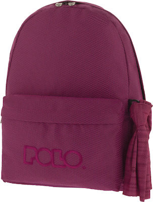 Φωτογραφία προϊόντος: Polo Original Knit Σχολική Τσάντα Πλάτης Γυμνασίου - Λυκείου σε Μωβ χρώμα