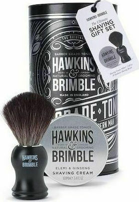 Φωτογραφία προϊόντος: Hawkins & Brimble Shawing Gift Set (Platinum) (Shawing cream100ml/ Synthetic Shaving Brush)