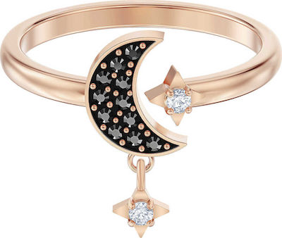 Φωτογραφία προϊόντος: Swarovski Γυναικείο Δαχτυλίδι Symbolic Moon Motif με Πέτρες Επιχρυσωμένο