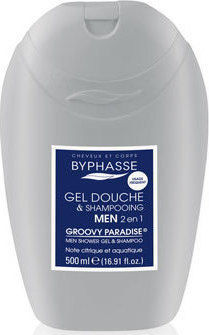 Φωτογραφία προϊόντος: Byphasse Men Shower Gel & Shampoo 2 in 1 Groovy Paradise 500ml