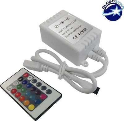 Φωτογραφία προϊόντος: GloboStar Ασύρματο RGB Controller RF με Τηλεχειριστήριο Mini LK 72 Watt 12 Volt 04033