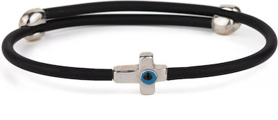 Φωτογραφία προϊόντος: Evil Eye Cross Bracelet – 925 Sterling Silver
