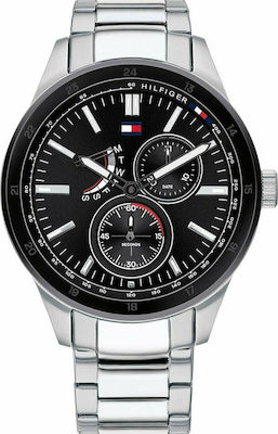 Φωτογραφία προϊόντος: Tommy Hilfiger Austin Ρολόι Μπαταρίας με Μεταλλικό Μπρασελέ σε Ασημί χρώμα