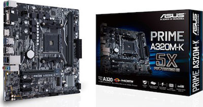 Φωτογραφία προϊόντος: Asus Prime A320M-K Motherboard Micro ATX με AMD AM4 Socket