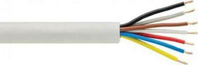 Φωτογραφία προϊόντος: Eurolamp Εύκαμπτο H05VV-F 7 Χ 1.5mm² Λευκό 150-13127 1m