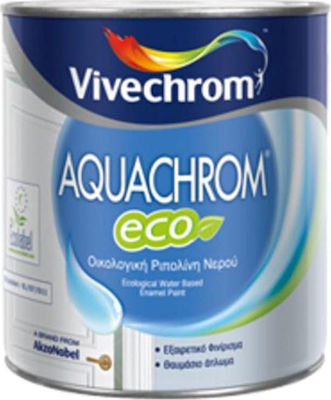 Φωτογραφία προϊόντος: Vivechrom Ριπολίνη Νερού Aquachrom Eco 0.75lt Λευκό Σατινέ