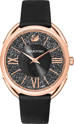 Φωτογραφία προϊόντος: Swarovski Crystalline Glam Ρολόι με Δερμάτινο Λουράκι σε Μαύρο χρώμα