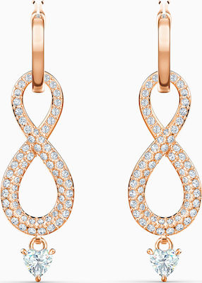 Φωτογραφία προϊόντος: Swarovski Γυναικεία Σκουλαρίκια Κρεμαστά Infinity από Ορείχαλκο Επιχρυσωμένα