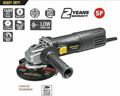 Φωτογραφία προϊόντος: F.F. Group AG 125 1400C HD Τροχός 125mm Ρεύματος 1400W 45590