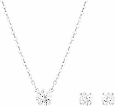 Φωτογραφία προϊόντος: Swarovski Σετ Κολιέ / Σκουλαρίκια Attract Round Set