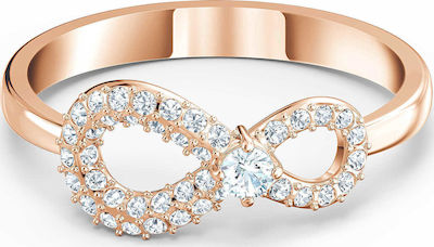 Φωτογραφία προϊόντος: Swarovski Γυναικείο Δαχτυλίδι Infinity με Πέτρες Επιχρυσωμένο