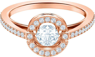 Φωτογραφία προϊόντος: Swarovski Γυναικείο Δαχτυλίδι Sparkling Dance Round με Πέτρες Επιχρυσωμένο