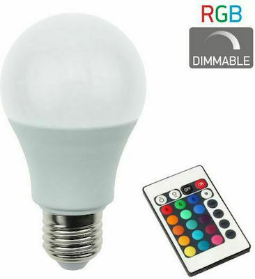Φωτογραφία προϊόντος: Spot Light Λάμπα LED για Ντουί E27 και Σχήμα A60 RGB 600lm Dimmable