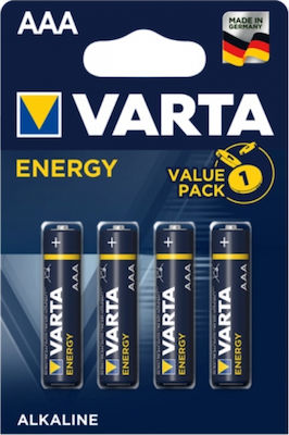 Φωτογραφία προϊόντος: Varta Energy Αλκαλικές Μπαταρίες AAA 1.5V 4τμχ