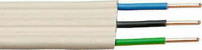 Φωτογραφία προϊόντος: Eurolamp NYΙIFY-R 3 Χ 2.5mm² Πλακέ Λευκό 150-13002 1m