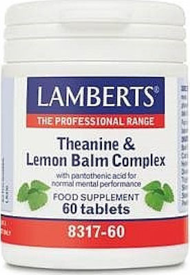 Φωτογραφία προϊόντος: Lamberts Theanine & Lemon Balm Complex 60 ταμπλέτες