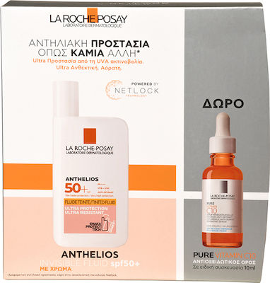Φωτογραφία προϊόντος: La Roche Posay Anthelios Set Anthelios Shaka Fluid Tinted Spf50+, 50ml & Pure Vitamin C 10ml