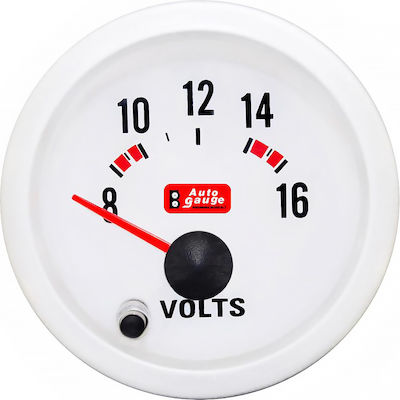 Φωτογραφία προϊόντος: Auto Gauge Βολτόμετρο Αυτοκινήτου Λευκό