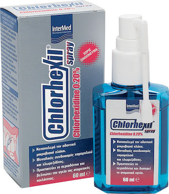 Φωτογραφία προϊόντος: Intermed Chlorhexil 0.20% Spray Στοματικό Διάλυμα κατά της Πλάκας 60ml