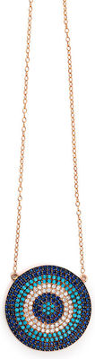 Φωτογραφία προϊόντος: 925 Sterling Silver Evil Eye Necklace with Zircons
