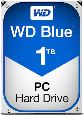 Φωτογραφία προϊόντος: Western Digital Blue 1TB HDD Σκληρός Δίσκος 3.5" SATA III 5400rpm με 64MB Cache για Desktop