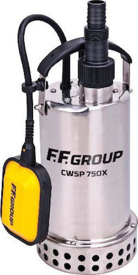 Φωτογραφία προϊόντος: F.F. Group CWSP 750X Inox Μονοφασική Αντλία Ακαθάρτων / Λυμάτων 1hp