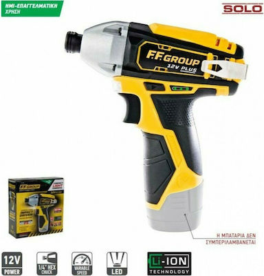 Φωτογραφία προϊόντος: F.F. Group CID 12V/80 Plus Παλμικό Κατσαβίδι Μπαταρίας 12V Solo