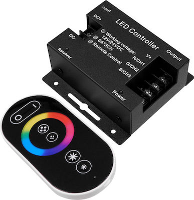 Φωτογραφία προϊόντος: GloboStar Ασύρματο RGB Controller Αφής RF με Τηλεχειριστήριο 73406