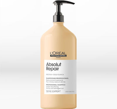 Φωτογραφία προϊόντος: L'Oreal Serie Expert New Absolut Repair Gold Quinoa & Protein Shampoo Pump 1500ml