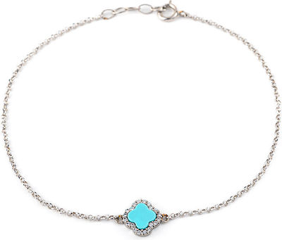 Φωτογραφία προϊόντος: 925 Sterling silver Turquoise Cross bracelet with zircon