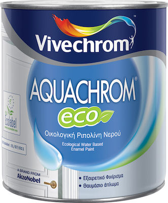Φωτογραφία προϊόντος: Vivechrom Ριπολίνη Νερού Aquachrom Eco 2.5lt Λευκό Σατινέ