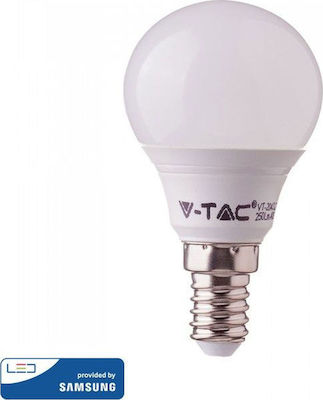 Φωτογραφία προϊόντος: V-TAC VT-290 Λάμπα LED για Ντουί E14 και Σχήμα P45 Φυσικό Λευκό 600lm