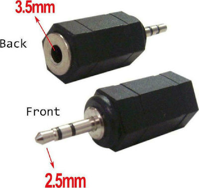 Φωτογραφία προϊόντος: Powertech 2.5mm male - 3.5mm female 5τμχ (CAB-J014)