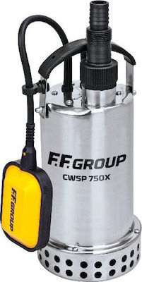 Φωτογραφία προϊόντος: F.F. Group DWSP 750X Μονοφασική Αντλία Ακαθάρτων / Λυμάτων 1hp