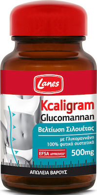 Φωτογραφία προϊόντος: Lanes Kcaligram Γλυκομαννάνη 500mg Βελτίωση Σιλουέτας & Απώλεια Βάρους 60 κάψουλες