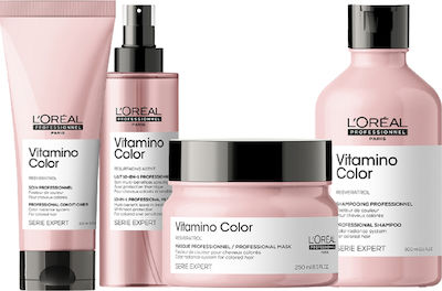 Φωτογραφία προϊόντος: L'Oreal Professionnel New Serie Expert Vitamino Color Shampoo 300ml, Mask 250ml, Spray 10in1 190ml & Conditioner 200ml