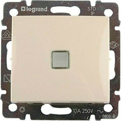 Φωτογραφία προϊόντος: Legrand Valena 25 Χωνευτός Διακόπτης Τοίχου για Έλεγχο Φωτισμού χωρίς Πλαίσιο και Ένα Πλήκτρο Aller Retour Φωτιζόμενος Ivory