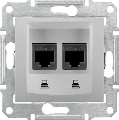 Φωτογραφία προϊόντος: Schneider Electric Sedna U/UTP Διπλή CAT6 SDN4800160 Ασημί