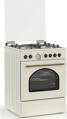 Φωτογραφία προϊόντος: Thermogatz TGS 4320 Κουζίνα 60lt με Εστίες Αερίου Π60εκ. Beige