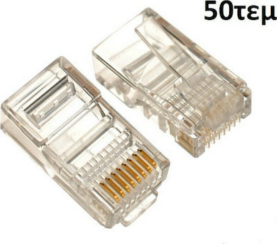 Φωτογραφία προϊόντος: Powertech Βύσμα RJ-45 male Cat5e 50τμχ (CAB-N087)